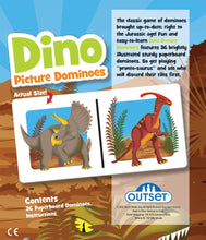 Load image into Gallery viewer, Picture Dominoes: Dino Game for Ages 3+
