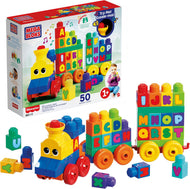 Mega Bloks First Builders ABC Musical Train with Big Building Blocks
