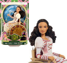 Load image into Gallery viewer, Wicked Nessarose Doll, Including Wheelchair, with Brown Curly Hair, Poseable
