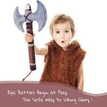 Load image into Gallery viewer, Little Vikings Double Blade Plush Battle Axe
