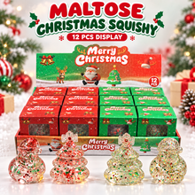 Load image into Gallery viewer, Christmas Glitter Maltose Sugar Squishy
