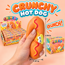 Load image into Gallery viewer, Crunchy Hot Dog ASMR Squishy — 3.94” x 1.97”
