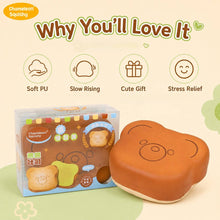 Load image into Gallery viewer, Bear Toast Slow Rise Squishy
