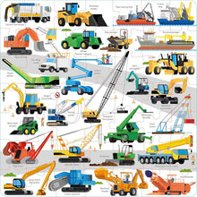 Load image into Gallery viewer, Diggers and Cranes Usborne Book and Jigsaw Puzzle
