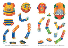 Load image into Gallery viewer, Create Your Own Robot Sticker Activity Book
