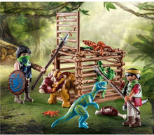 Load image into Gallery viewer, Playmobil Dino Rise Triceratops Release Team Starter Pack
