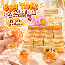 Load image into Gallery viewer, Egg Yolk Cracking Ball — Vaseline Crunchy Egg Squishy
