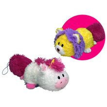 Load image into Gallery viewer, FlipaZoo Magic Tails Yellow Lion to White Unicorn- 2-In-1 Animal
