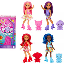 Load image into Gallery viewer, Barbie Pop Reveal Fruit Series Chelsea Doll with 5 Surprises Including Pop-It Pet
