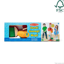 Load image into Gallery viewer, Melissa &amp; Doug Dust! Sweep! Mop! 6pc Wooden Pretend Play Cleaning Set
