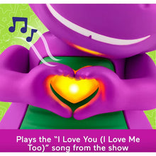 Load image into Gallery viewer, Fisher-Price Barney's World Barney Heart Hands Figure
