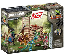 Load image into Gallery viewer, Playmobil 71378 Dino Rise Triceratops Release Team Starter Pack
