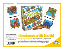 Load image into Gallery viewer, Picture Dominoes: Dino Game for Ages 3+
