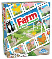 Picture Dominoes: Farm Game for Ages 3+