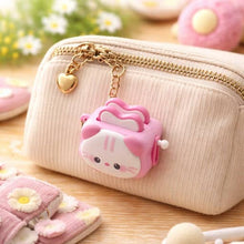 Load image into Gallery viewer, Animal Toast Keychain Clicker Toy Cute Bread Keyring

