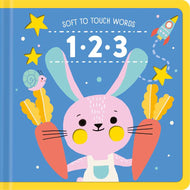 Soft To Touch Words 123 by Little Genius Books: Board Books; 10 pages