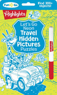 Let's Go Neon Travel Hidden Picture Puzzles