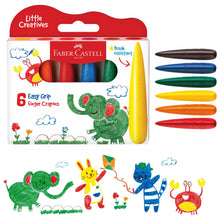 Load image into Gallery viewer, Little Creatives Easy Grasp Finger Crayons Set of 6
