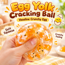 Load image into Gallery viewer, Egg Yolk Cracking Ball — Vaseline Crunchy Egg Squishy

