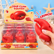 Load image into Gallery viewer, Crab Claw Squish ASMR Crunchy Squeeze Toy
