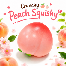 Load image into Gallery viewer, Peach Crunch Squishy – Soft &amp; Stretchy ASMR Fidget
