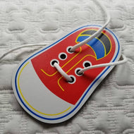 Shoe Wooden Lacing Toy,Montessori