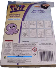 Load image into Gallery viewer, Crayola Color &amp; Erase Reuseable Activity Sets UNDER THE SEA THEME
