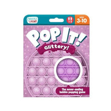 Load image into Gallery viewer, Chuckle and Roar Pop It! Fidget Sensory Bubble Popping Game - Glitter Purple
