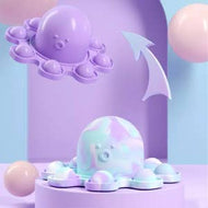 Poptastic Fidget: Octopus Happy/Sad Popper Keychain
