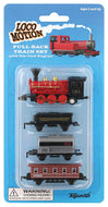Toysmith-LocoMotion: Mini Pull-Back Train Set
