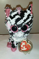 Ty FLIPPABLES - ZOEY the Zebra Changing Sequins 6