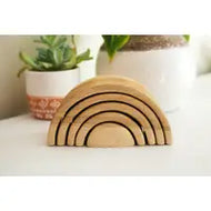Indie Wood Co.-Small Wooden Rainbow Stacker
