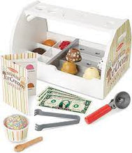 Load image into Gallery viewer, Melissa &amp; Doug: Scoop and Serve Wooden Ice Cream Counter
