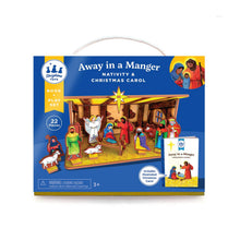 Load image into Gallery viewer, Away in a Manger Children's Nativity Book and Playset
