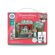 Load image into Gallery viewer, Pinnochio's Puppet Theater Book and Playset
