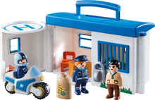 Load image into Gallery viewer, Playmobil 1.2.3- Take-a-Long Police Station
